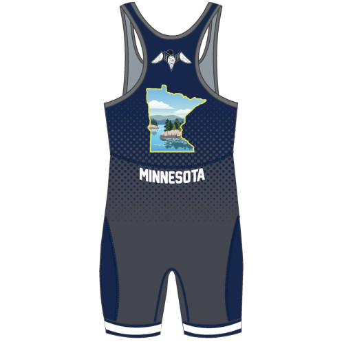 MN/USA Wrestling Team Blue Nike Singlet 2021